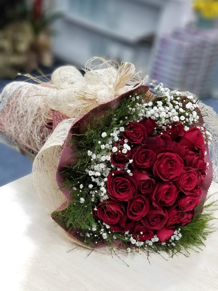 25 Kırmızı Gül Buketi - Tavşanlı Çiçek