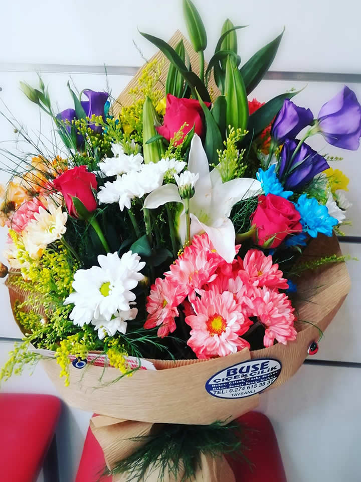 Renkli Mevsim Buketi - Tavşanlı Buse Çiçekçilik