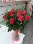 Çiçekçi - Vazoda 11 Kırmızı Gül