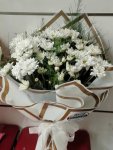 Çiçekçi - Beyaz Krizantem Buketi
